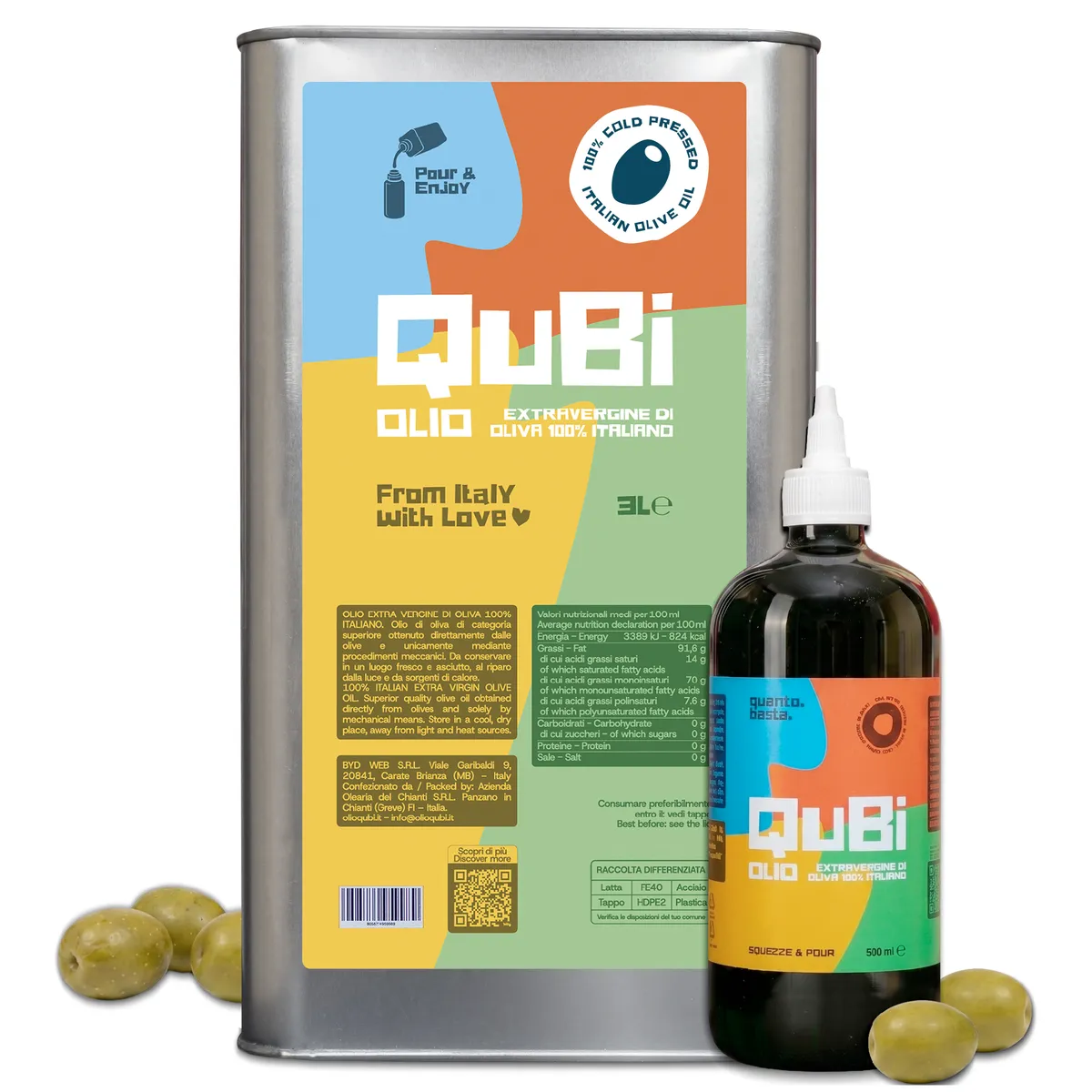 Bottiglia QuBi + Lattina 3L